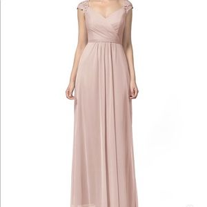 Azazie gertie in dusty rose